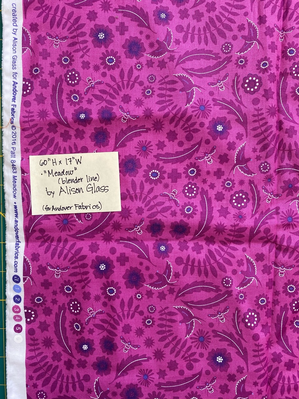 OOP Alison Glass Fabrics- 2016 “Renewal” & “Meadow”(blender). - Picture 8 of 12